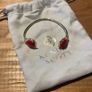 Kendra Scott red and gold bracelet